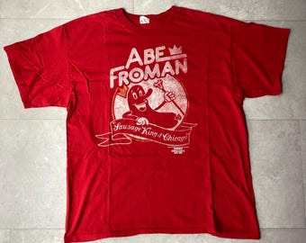 Ferris Bueller’s Day Off Abe Froman Sausage King Chicago John Hugos Film T-Shirt Größe XL