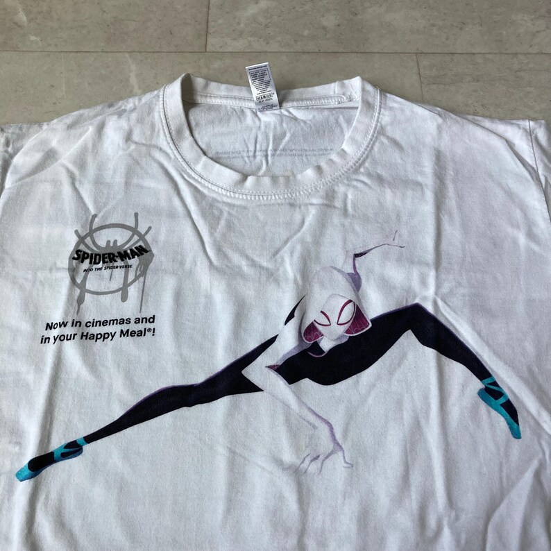 Spider-Man in die Spinne Vers Gwen Stcy Marvel Comics Metallica T-Shirt Größe Medium Bild 2