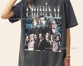 Koszulka z grafiką w stylu vintage Criminal Minds, koszulka z serialu Criminal Minds, koszulka retro Criminal Minds Comfort Colors, bluza z nadrukiem Criminal Minds
