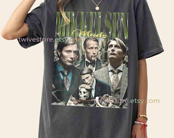 Vintage Mads Mikkelsen Graphic Tee, Unisex Cotton Comfort Colors Shirt, Retro Sweatshirt