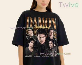 Limitiertes Damon Salvatore Comfort Colors T-Shirt - Unisex TVD Merchandise