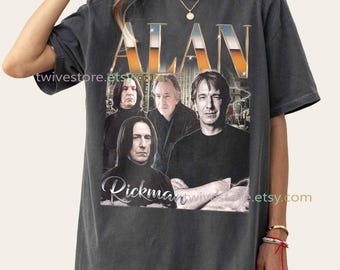 Alan Rickman Comfort Colors Shirt, Snape Tribute Tee, Memorial Gift, Vintage Movies Retro Classic T-Shirt, Fan Merch, Iconic Actor