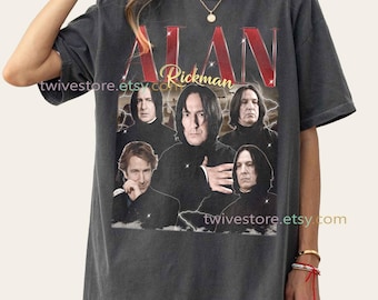 Alan Rickman Comfort Colors Shirt, Snape Tribute Tee, Memorial Gift, Vintage Movies Retro Classic T-Shirt, Fan Merch, Iconic Actor