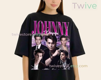 Johnny Depp Graphic T-Shirt - Unisex Soft Cotton Short Sleeve Tee For Men & Women (Sizes XS-5XL)