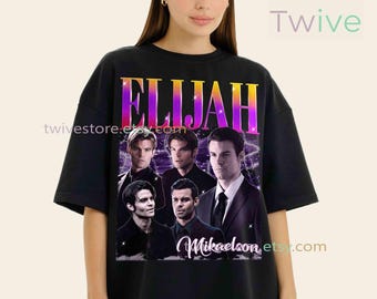 Vintages Eliija Mikaelson Shirt - Unisex Baumwollmisch-Sweatshirt