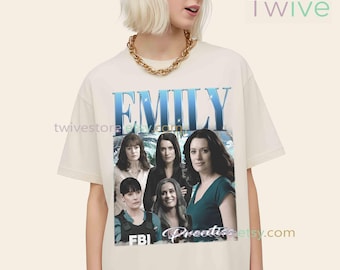 Koszulka vintage Emily Prentiss, gadżety Criminal Minds, bawełniana koszulka unisex