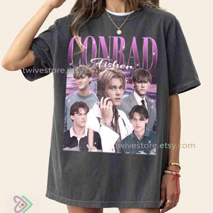 Vintage 90-tals bootleg-stil Conrad Fisher T-shirt, Retro Comfort Colors Conrad Fisher T-shirt, Presenter för män och kvinnor Unisex T-shirt