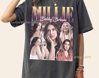 Camiseta de fan de Millie Bobby Brown (edición limitada), sudadera, camiseta juvenil, camiseta para niño pequeño