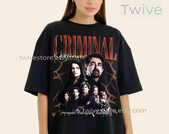 Koszulka z grafiką w stylu vintage Criminal Minds, koszulka z serialu Criminal Minds, koszulka retro Criminal Minds Comfort Colors, bluza z nadrukiem Criminal Minds