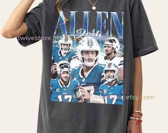 Josh Allen Comfort Colors Shirt, Vintage Football Tee, Retro Game Day Apparel, Classic Fan Merch Gift, Y2K Style, Buffalo Sunday Match Day