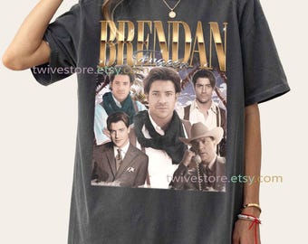 Brendan Fraser Comfort Colors Shirt, Vintage Retro Movie Tee, Classic Fan Merch Gift, The Mummy Actor, The Whale American-Canadian Legend