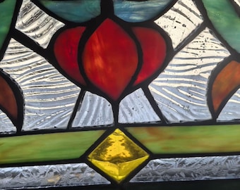 Gebrauchte Glasmalerei-Fensterdekorationen verfügbar