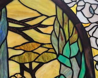 Tiffany-Stil geschlossenen Augen Mädchen Thema gewölbte Metallrahmen importiert Glasmalerei, wer zuerst kommt, mahlt zuerst!