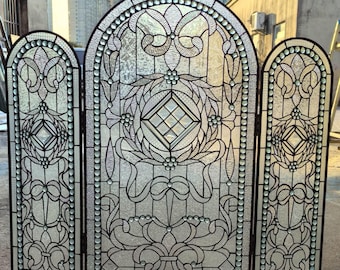 Europäischer und amerikanischer Tiffanyglaskaminschirm