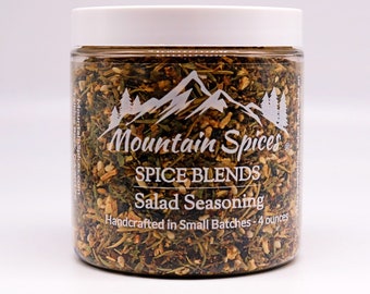 Salat Gewürzmischung - von Mountain Spices® - handgefertigt in kleinen Chargen - Keine Füllstoffe, Alle natürlichen Zutaten