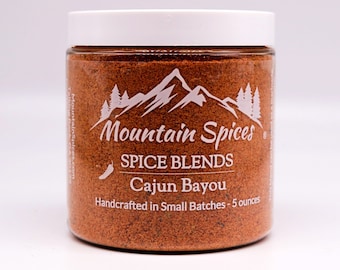Cajun Bayou Gewürzmischung - von Mountain Spices® - handgefertigt in kleinen Chargen - Keine Füllstoffe, Alle natürlichen Zutaten - Louisiana