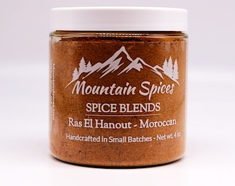 Ras el Hanout Gewürzmischung - von Mountain Spices® - Handarbeit in kleinen Chargen - Keine Füllstoffe, alle natürlichen Zutaten - Marokkanisch