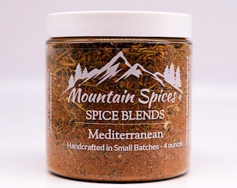 Mediterrane Gewürzmischung - von Mountain Spices® - handgefertigt in kleinen Chargen - Keine Füllstoffe, Alle natürlichen Zutaten