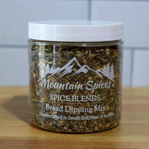 Bread Dipping Spice Blend - by Mountain Spices® - Handcrafted in Small Batches - No Fillers, All Natural Ingredients