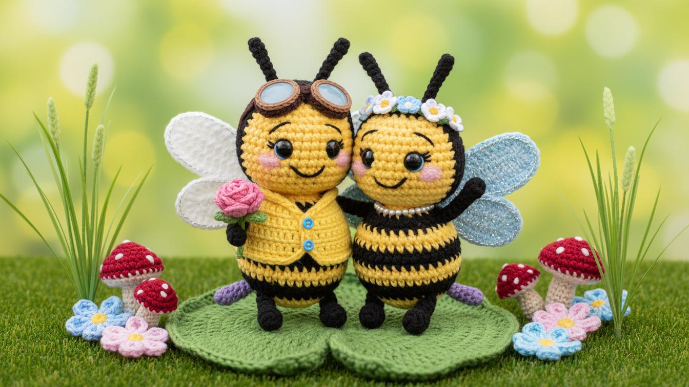 Honey Bee Crochet Pattern | Amigurumi Bee Plush Toy PDF | Cute Bumble ...