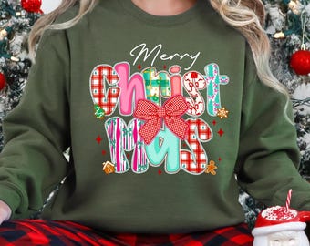 Merry Christmas Sweatshirt,Xmas Hoodie,Holiday Sweater,Merry Christmas Gift Shirt,Womens Christmas Sweatshirt,Merry Christmas Family Shirt