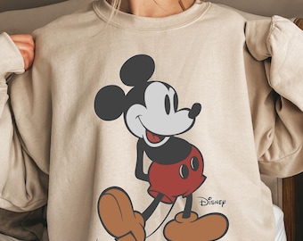 Retro Mickey Disney Sweatshirt, Classic Mickey Sweatshirt, Mickey Mouse Shirt, Mickey T-shirt