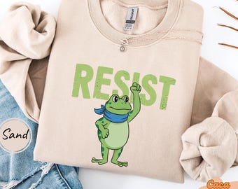 Portland Frog Resist Protest Sweatshirt, Anti-ICE T-shirt, Protest Tee, Anti Establishment Gift, Deportation Resistance