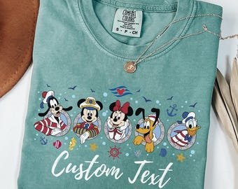 Comfort Colors Disney Cruise Squad Shirt, Disney Cruise Trip Shirt, Mickey and Friends Cruise Tee, Disney Summer Shirt, Disney Vacation Tees