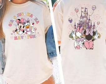 Disney Girls Just Wanna Have Fun Shirt, Disney Comfort Colors Shirt, Disney Minnie Daisy Summer Shirt, Disney Besties Tee, Disney Sweatshirt