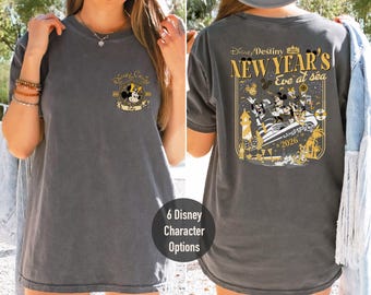 Comfort Colors® Coquette Disney Cruise 2026 Shirt, Family Matching Cruise Trip Shirt, 6 Disney Travel Shirt, Disney Cruise Line Shirts