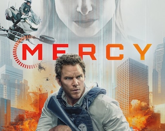 Mercy (2026) Movie DVD | Region Free | Sci-Fi, Action | Murder Mystery, Detective Movie, AI Movie, Courtroom Drama, AI Judge, dvd Gift