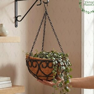 Hand Crafted Metal Hanging Plant indoor Wall Mounted Basket Pots Large planter Hanging Plant Pot Holder