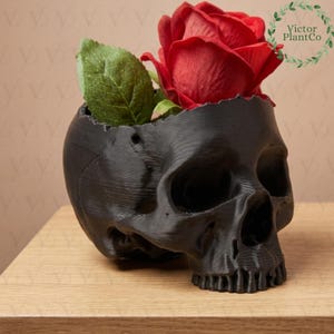 Moderne Harz Schädel Wand Pflanzer Innendekor, Gothic Schädel Pflanzer Pflanzentopf, Skelett Pflanzenhalter