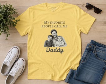 My Favorite People Call Me Daddy T-Shirt | Personalized Names Back