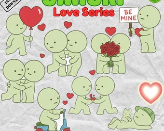 Smiski Love Series PNG Clipart Bundle | Romantic Couple Poses (Digital Download)