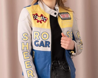 Women's Jacket rose garden ANDERSEN LAMB VITA White