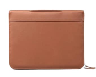 The Eclectic Brown Leather Folio Organizer
