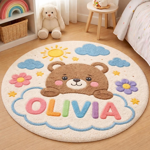 文房具・ステーショナリー idang club milkyheart circle rug Hand Tufted Mid Century Modern Rug, Geometric Color Block, Boho