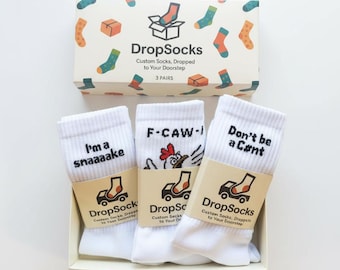 3 Pairs Gift boxed - Quoted Socks