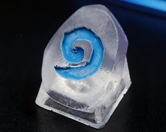 Hearthstone World of Warcraft Artisan Keycap - Custom Glitter Resin ESC Keycap, Crystal Trans Anime Keycap