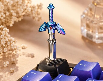 Zelda Master Sword Artisan Keycap - Metal Escape Keycap, Custom Gaming Keycap for Mechanical Keyboards