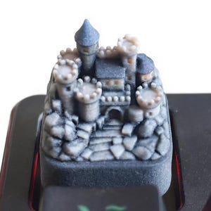 Handmade Resin Castle Keycap – Anime Gamer ESC Key