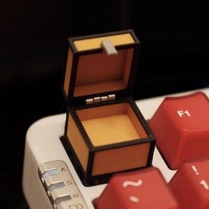 Capuchon de touche artisanal inspiré de Minecraft, capuchon de touche pixelisé, capuchon de touche de jeu personnalisé, capuchon de touche en résine fait main, touche ESC de clavier mécanique, cadeau pour joueur