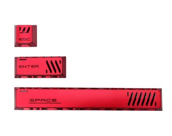 Set di tasti da gioco in metallo: tasto Invio, tasto ESC, tasto Spazio, WASD. Tastiera meccanica personalizzata, tasti artigianali da collezione.