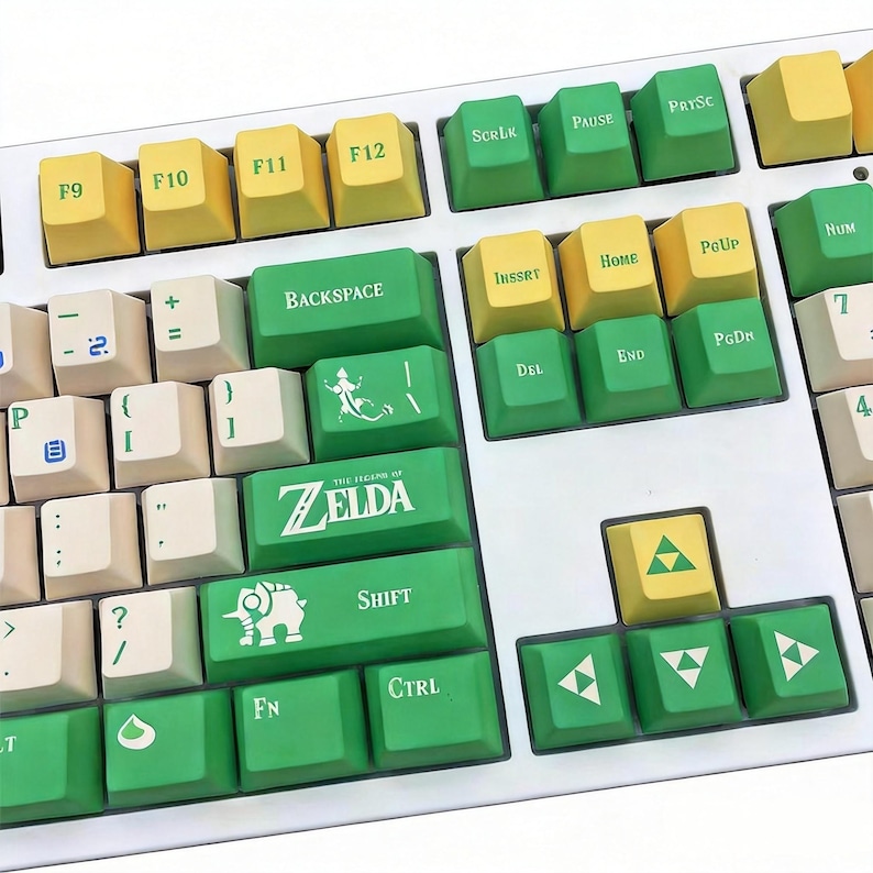 Zelda Keycap Set PBT Keycaps Custom Keycap Artisan Keycap Gaming ...
