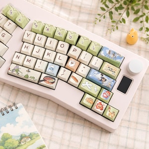 Ghibli Keycaps PBT Keycap Set Cute Anime Keycaps Full Keyboard Keycaps Custom Keyboard Caps image 5