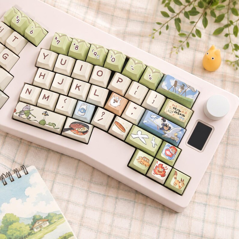 Ghibli Keycaps PBT Keycap Set Cute Anime Keycaps Full Keyboard Keycaps Custom Keyboard Caps image 5