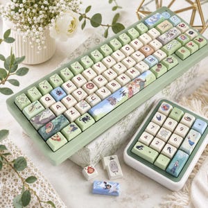 Ghibli Keycaps PBT Keycap Set Cute Anime Keycaps Full Keyboard Keycaps Custom Keyboard Caps image 10