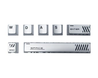 Gaming Keycap Set Metal Enter Keycap ESC Spacebar Keycap WASD Custom Mechanical Keyboard Artisan Keycaps Collectible