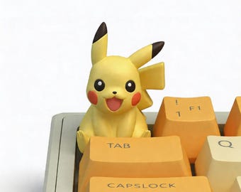 Pikachu Pokemon Resin Keycap Artisan Keycap Handmade Custom Anime Keycap Cute Keyboard Keycap Escape Keycap Gaming